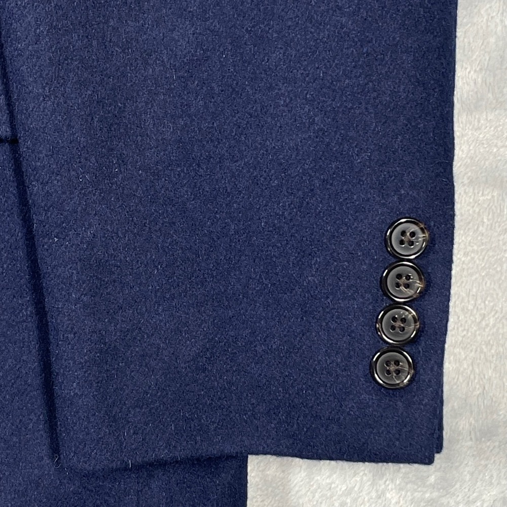 Lauren Ralph Lauren Navy Wool Silk Cashmere Blazer Sport Coat 42R Mens 2-Button